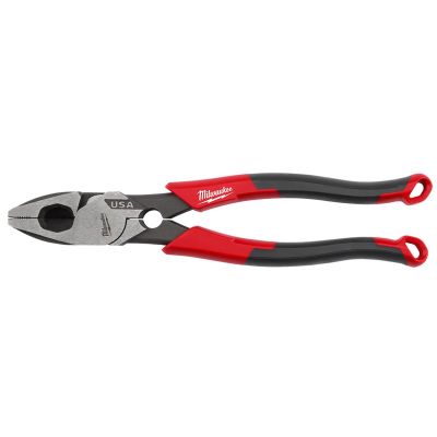 MLWMT550T image(0) - Milwaukee Tool 9" Lineman's Comfort Grip Pliers w/ Thread Cleaner (USA)