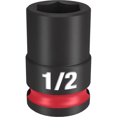 MLW49-66-6106 image(0) - Milwaukee Tool SHOCKWAVE Impact Duty  3/8" Drive 1/2" Standard 6 Point Socket