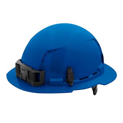 MLW48-73-1225 image(0) - Milwaukee Tool BOLT Blue Full Brim Vented Hard Hat w/6pt Ratcheting Suspension (USA) - Type 1, Class C