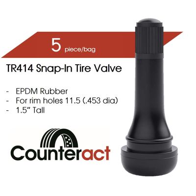 COUT14 image(0) - TR414 Counteract Tire Valve 48.5mm (5pk)