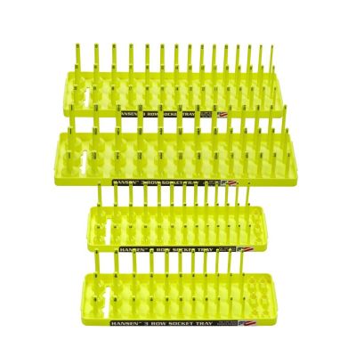 HNE92006 image(0) - Hansen Global Hi-Viz 4-Pack Soc Holder, Yellow