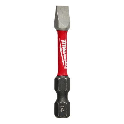 MLW48-32-4758 image(0) - Milwaukee Tool SHOCKWAVE 2" Impact Slotted 1/4" Power Bits (Bulk 25)