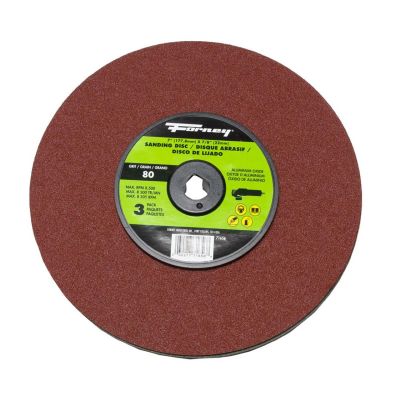 FOR71656 image(0) - Forney Industries Resin Fibre Sanding Disc, Aluminum Oxide, 7 in x 7/8 in Arbor, 80 Grit