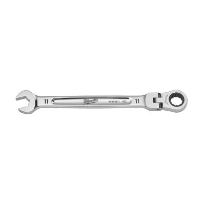 MLW45-96-9611 image(0) - Milwaukee Tool 11mm Flex Head Ratcheting Combination Wrench