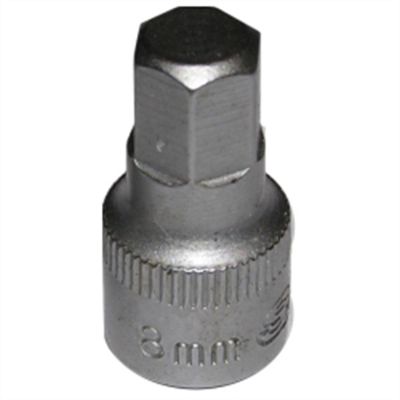 VIMSHM408 image(0) - VIM Tools 8 mm Hex One Piece Drive Bit, 1/4 Inch Square Drive