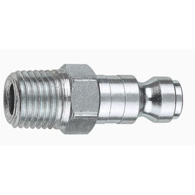 AMFCP9-03-10 image(0) - Amflo 1/2" Coupler Plug with 3/8" Male Thread Automotive T Style - Pack of 10