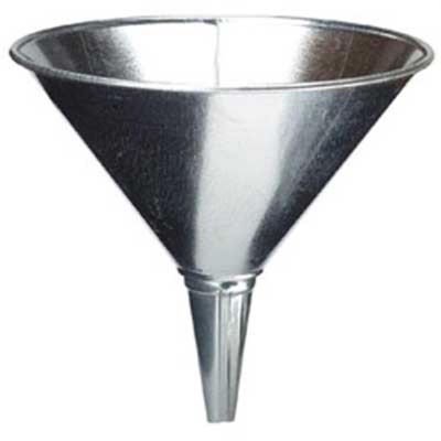 PLW75-003 image(0) - Plews Edelmann FUNNEL 8IN. DIA. 2 QUART GALV. STEEL BANDED TOP