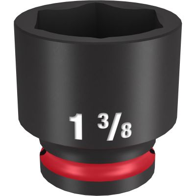 MLW49-66-6216 image(0) - Milwaukee Tool SHOCKWAVE Impact Duty  1/2"Drive 1-3/8" Standard 6 Point Socket