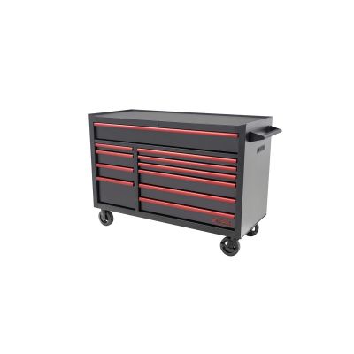 KTI75136 image(0) - K Tool International Tool Box 55 in. Premium 11 Drawer Double Bay 1,200 lb. (Matte Black)