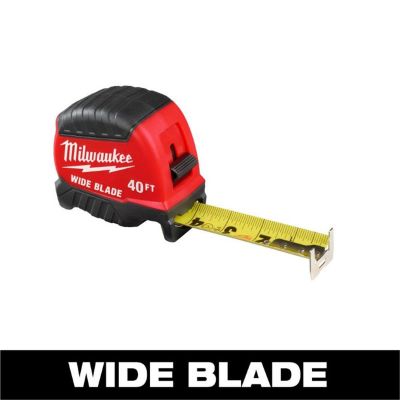 MLW48-22-1240 image(0) - Milwaukee Tool 40 foot Wide Blade Tape Measure