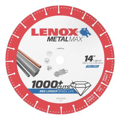 LEX1972932 image(0) - Lenox Tools LENOX Metal Max  DIAM CUTOFF WHEEL GS 14" X 1"