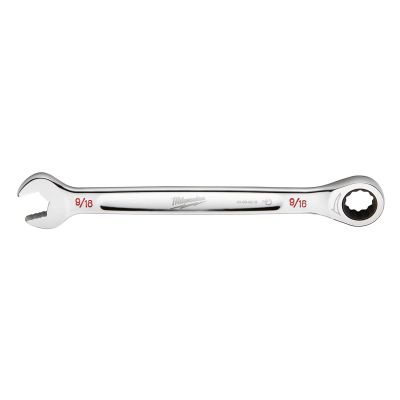 MLW45-96-9218 image(0) - Milwaukee Tool 9/16" SAE Ratcheting Combo Wrench