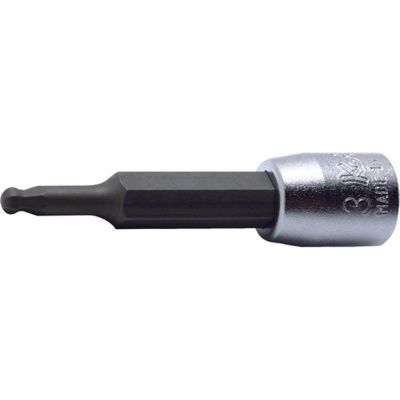 KKN2011M.50-6 image(0) - Ko-ken USA 2011M.50-6 1/4 Sq. Dr. Bit Socket  6mm Ballpoint Hex Length 50mm