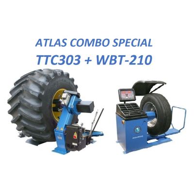 ATETTCWB-COMBO3-FPD image(0) - Atlas Equipment TC303 Tire Changer+WBT210 Wheel Balancer Combo