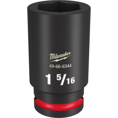 MLW49-66-6344 image(0) - Milwaukee Tool SHOCKWAVE Impact Duty  3/4"Drive 1-5/16" Deep 6 Point Socket