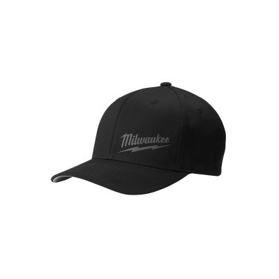 MLW504B-LXL image(0) - Milwaukee Tool FF FITTED HAT - BLACK L/XL