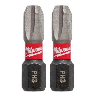 MLW48-32-4282 image(0) - Milwaukee Tool SHOCKWAVE Insert Bit Phillips #3 (250 Pk)