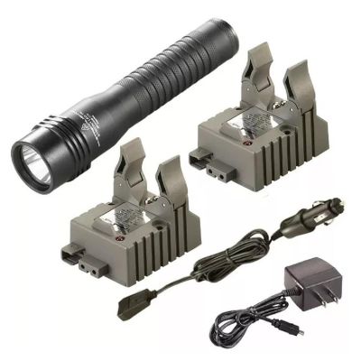 STL74752 image(0) - Streamlight Strion LED HL Rechargeable Flashlight 120V/100V AC/12V DC &hyphen; 2 Holders- Black