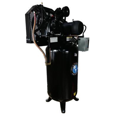 ATEMPAF9 image(1) - Atlas Equipment 7.5HP 80 Gallon Vertical Commercial Air Compressor (WILL CALL)