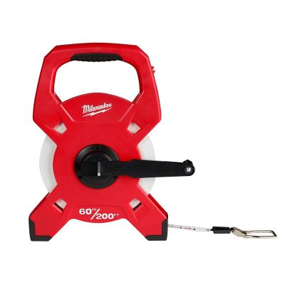 MLW48-22-5360 image(0) - Milwaukee Tool 60m/200ft Fiberglass Open Reel Long Tape Measure