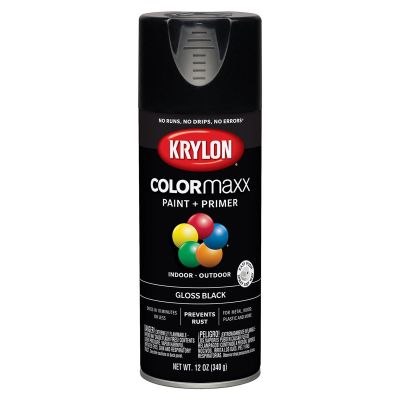 DUP5505 image(0) - Krylon Gloss Black; 12 oz. Aerosol