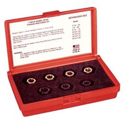 KAS2583 image(0) - Lang Tools (Kastar) WHEEL STUD THREAD RESTORER KIT 7PC