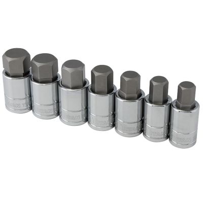 TIT16157 image(0) - TITAN 7-PC 1/2" DR METRIC LARGE HEX