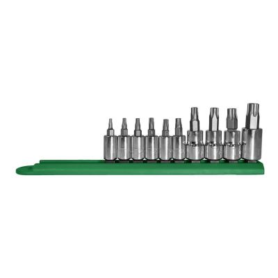 MAY16016 image(0) - Mayhew 10PC Tamperproof TORX Plus Socket Bit Set