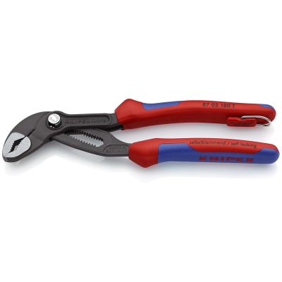 KNP8702180TBKA image(0) - KNIPEX COBRA WATER PUMP PLIERS - TETHERED ATTACHMENT