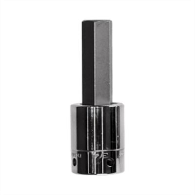 VIMHMS-17MM image(0) - VIM Tools 17 mm Hex Bit, Satin Chrome 1/2 Inch Square Drive Bit Holder