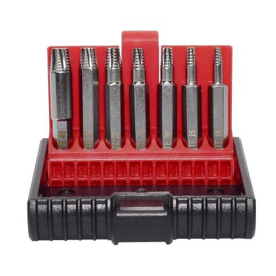 KTI75434 image(0) - K Tool International Extractor Set Damaged Torq Screw 7 Piece