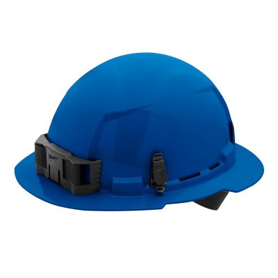 MLW48-73-1105 image(0) - Milwaukee Tool BOLT Blue Full Brim Hard Hat w/4pt Ratcheting Suspension (USA) - Type 1, Class E