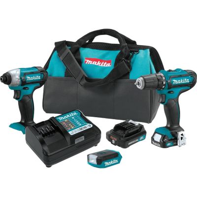 MAKCT321RX image(0) - Makita 12V CXT 2.0 Ah Cordless 3-Piece Combo Kit