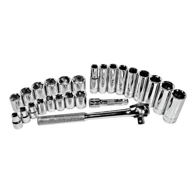 KTI27000 image(0) - K Tool International Socket Set 3/8 in. Dr 26 Piece Metric