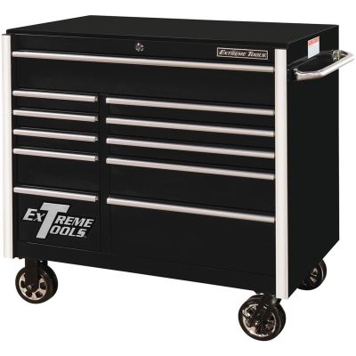 EXTRX412511RCBK image(0) - Extreme Tools Extreme Tools 41" 11-Drawer Roller Cabinet, Black