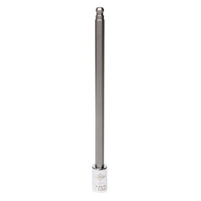 MAY16705 image(0) - Mayhew Mayhew 7/32-Inch SAE Ball Hex Long Insert Socket Bit, 1/4-Inch Drive