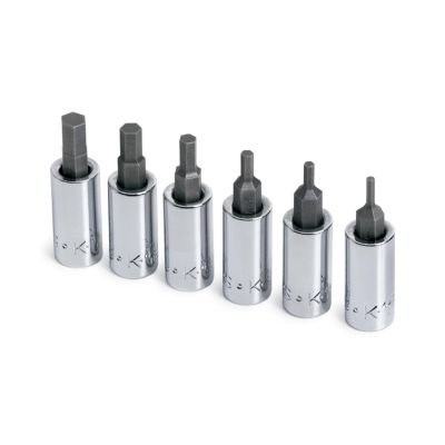 SKT19732 image(0) - S K Hand Tools SOCKET HEX BIT SET 1/4IN. DRIVE 6PC 2MM TO 6MM