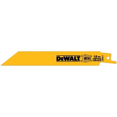 DWTDW4811B image(0) - DeWalt RECIP SAW BLADE 6" 18TPI EACH