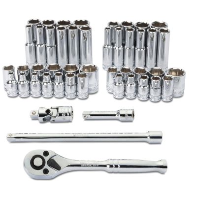 TIT66947 image(0) - Titan 47 pc. 1/4 in. Drive Mechanic SAE/MM Socket Set