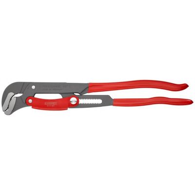 KNP8361020 image(0) - KNIPEX Pipe Wrench Pipe Wrench S-Type w/ Fast Adj.; 22" Push Button Swedish