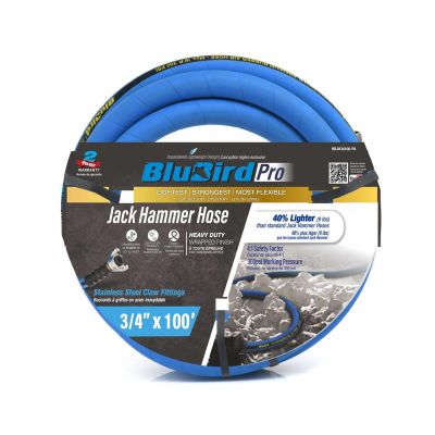 BLBBBPROJH34100 image(0) - BluBird BluBird Pro Rubber Jack Hammer Air Hose Assembly 3/4" x 100'