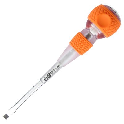 VES250S6100 image(0) - Vessel No.250 Ball Grip Tang-Thru Screwdriver w/Ceramic Ball 6x100