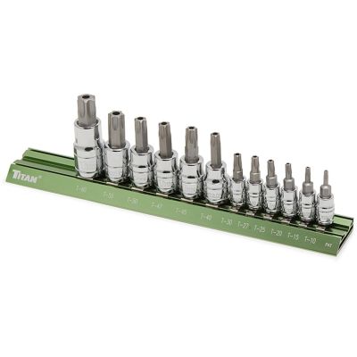 TIT16121 image(0) - TITAN 12-PC TAMPER RESISTANT TORX BIT SET