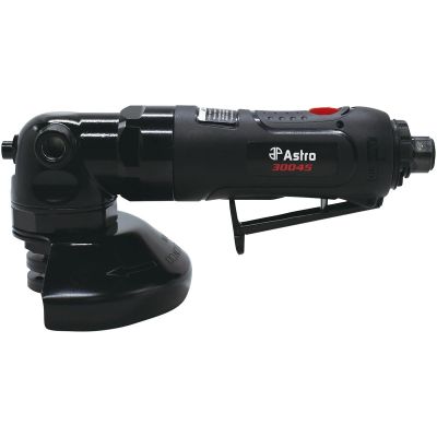 AST30045 image(0) - Astro Pneumatic 4" Air Angle Grinder with Lever Throttle