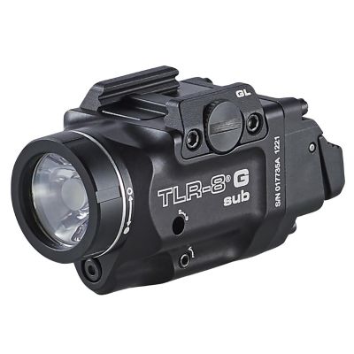 STL69431 image(0) - Streamlight TLR-8 sub Rail Mounted Tactical Light with Green Laser for 1913 Short Railed Subcompact Handguns, Black