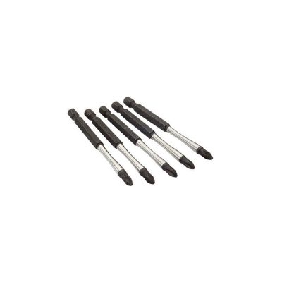 MLW48-32-4564 image(0) - Milwaukee Tool SHOCKWAVE 3-1/2” Impact Phillips #2 Power Bits (5PK)