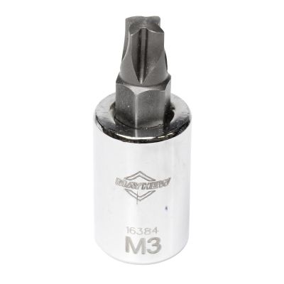 MAY16384 image(0) - Mayhew Mayhew No. 3 Mortorq® Short Insert Socket Bit, 3/8-Inch Drive