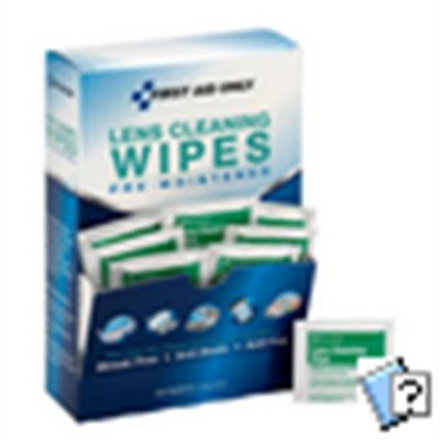 FAO91295 image(0) - First Aid Only Lens Cleaning Wipes 100/box