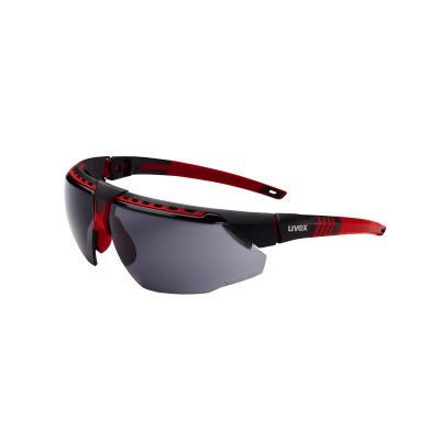 UVXS2861HS image(0) - Uvex Uvex Avatar Glasses Blk/red, Gray Hsaf