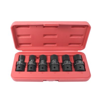 KTI38500 image(0) - K Tool International Socket Set Impact Flex 3/8 in. Dr 6 Piece Metric